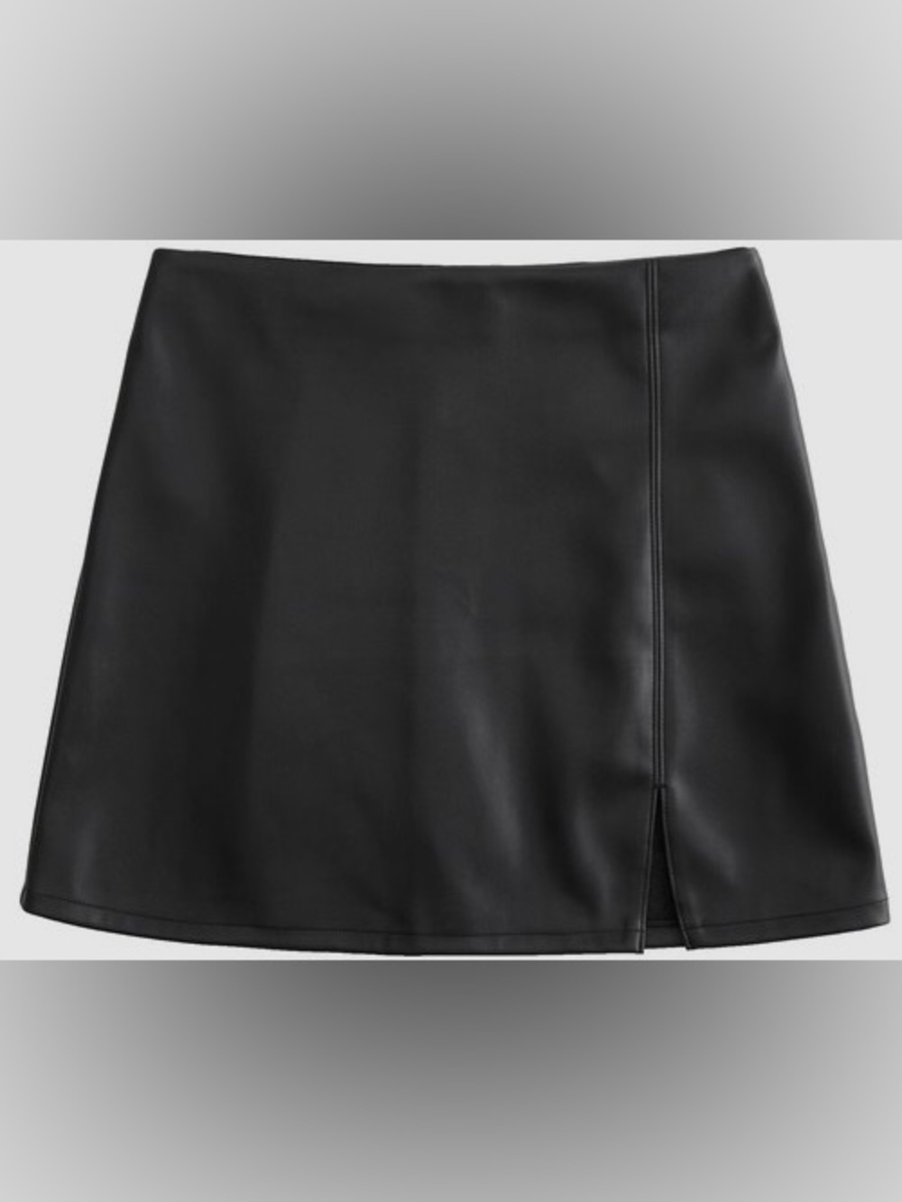 Hollister Co. black faux leather mini skirt